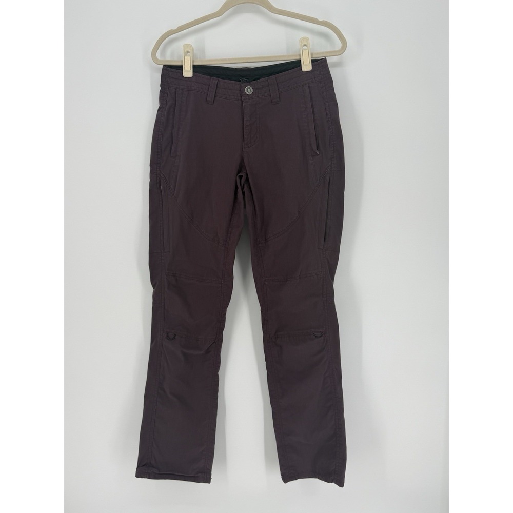 Kuhl Legendary Cargo Pants Womens 6 Reg Purple Stretch Hiking Outdoor Twill Cazh